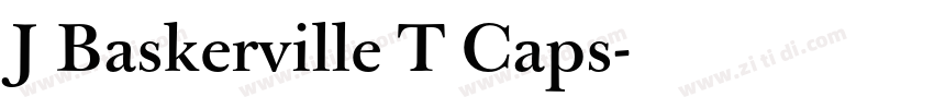 J Baskerville T Caps字体转换